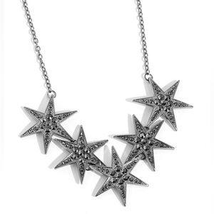 Gunmetal Starburst Necklace